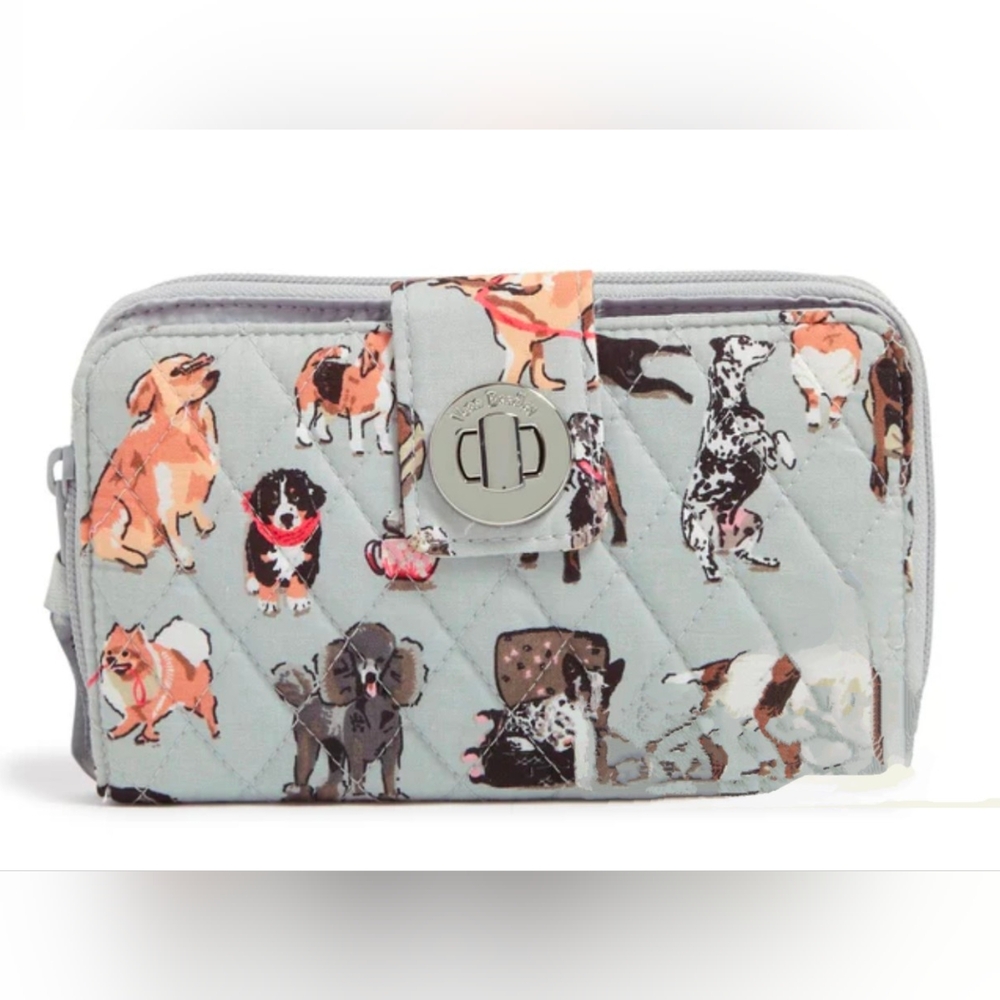 🆕VERA BRADLEY Turnlock RFID Wallet Dog Show. **1 LEFT!**